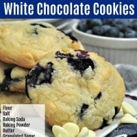 Blueberry White Chocolate Cookies Pin