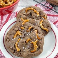 Rolo Stuffed Salted Caramel Cookies