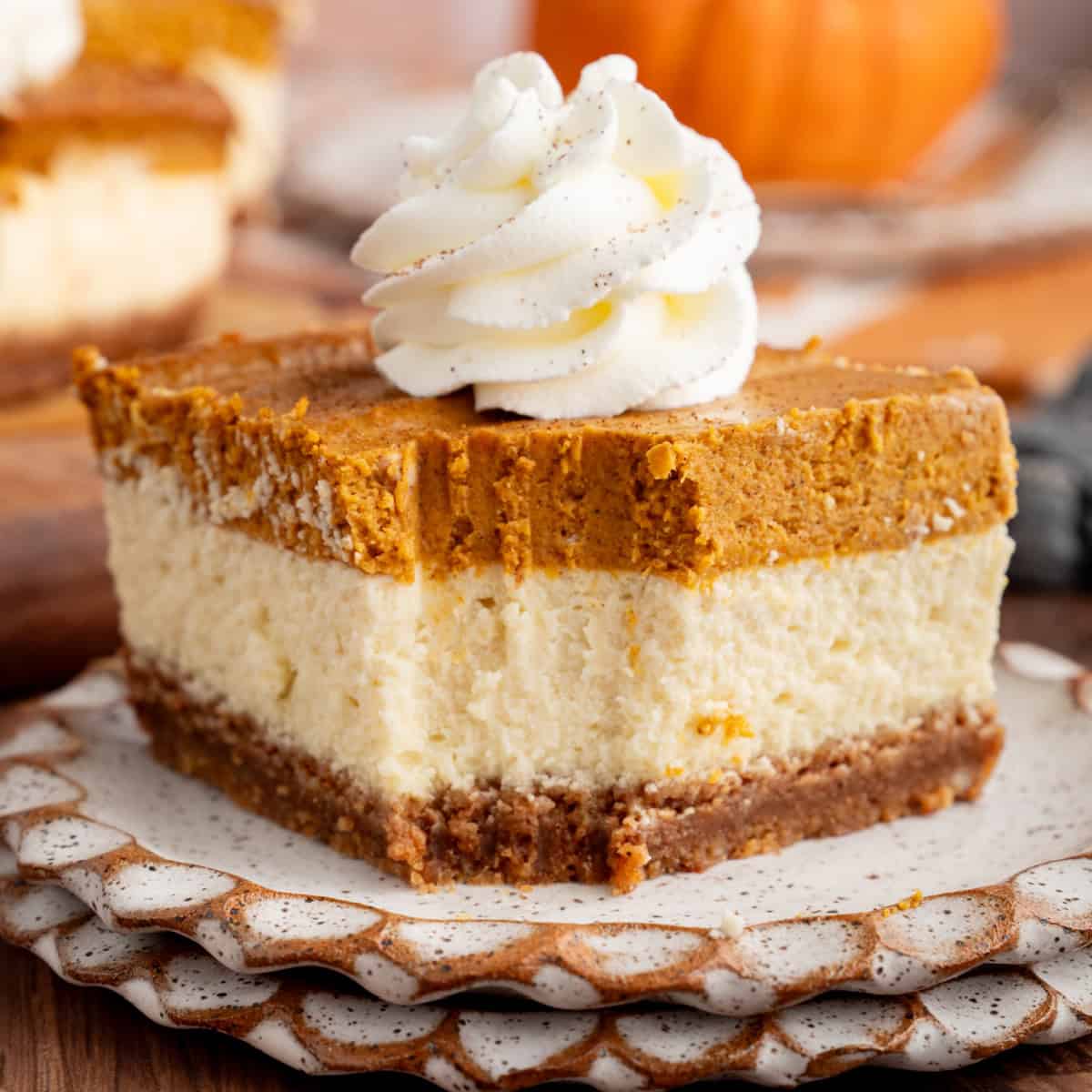 Pumpkin Cheesecake Bars-image