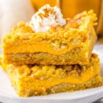 Pumpkin Cheesecake Bars feature