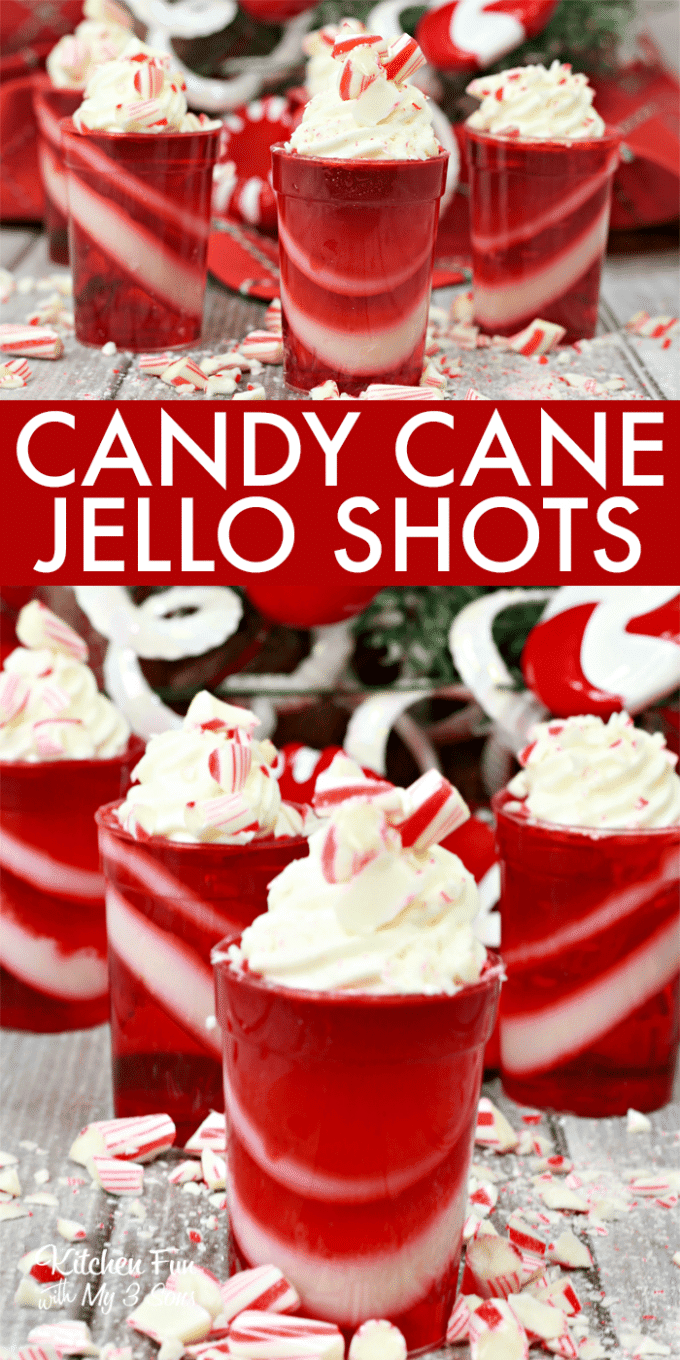 Candy Cane Jello Shots
