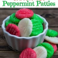Christmas Peppermint Patties - 4 Ingredients - So Easy