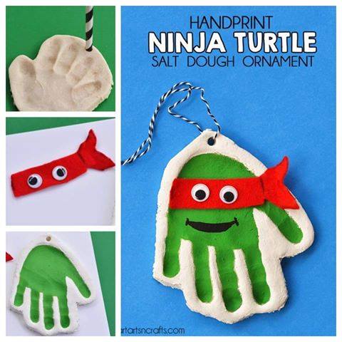 Ninja Turtle Salt Dough Ornaments - Over 30 of the BEST Christmas Salt Dough Ornaments
