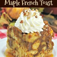 Crock-Pot Pumpkin Maple French Toast Casserole