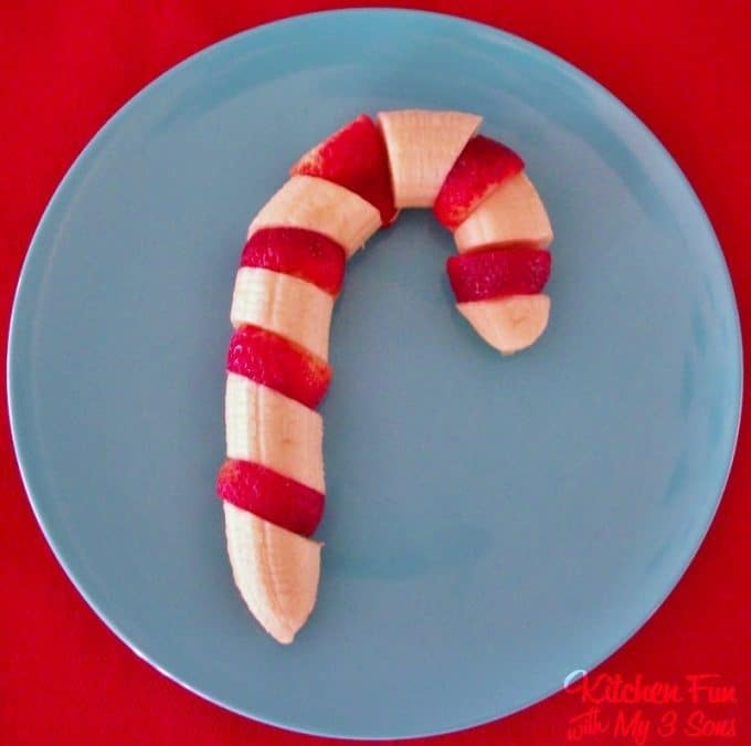 Fruit Candy Canes - Over 30 of the BEST Christmas Breakfast ideas!