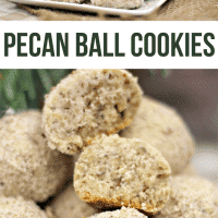 Pecan Ball Cookies | This Christmas cookie recipe is a pecan lovers dream!