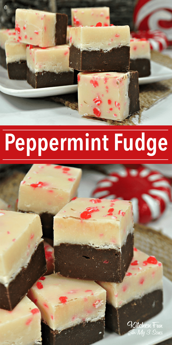 Peppermint Fudge | A delicious Christmas treat recipe.