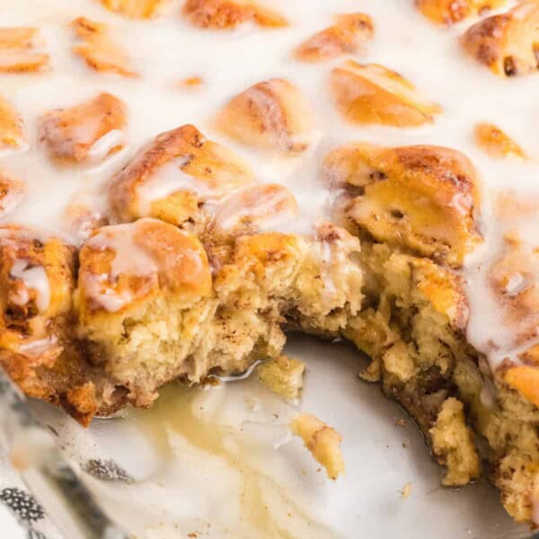 Cinnamon Roll Casserole feature