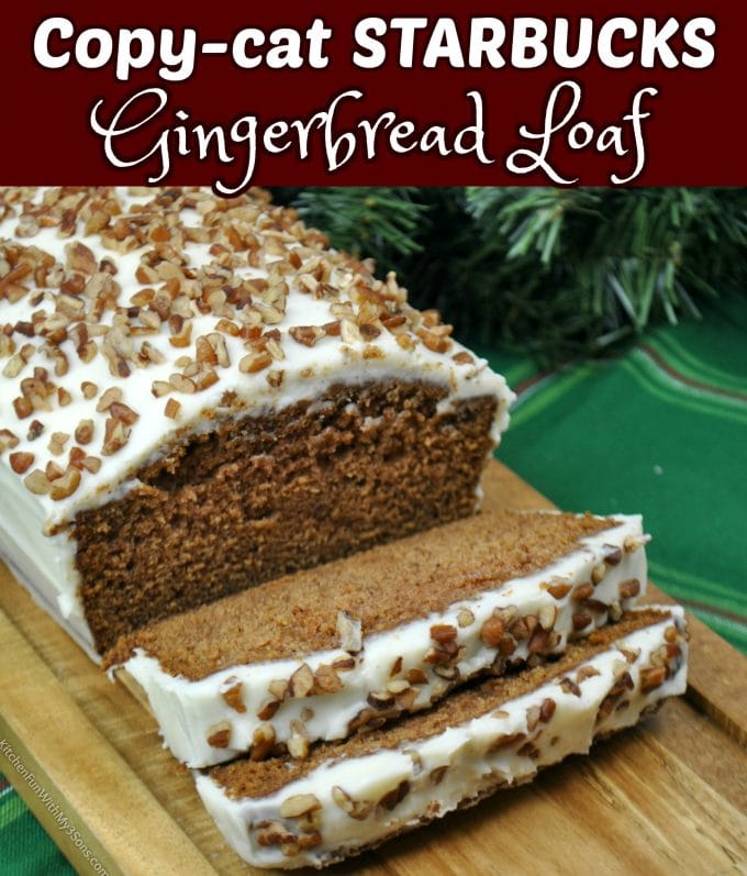 Starbucks Gingerbread Loaf | A delicious Starbucks copy-cat recipe of their yummy Gingerbread loaf