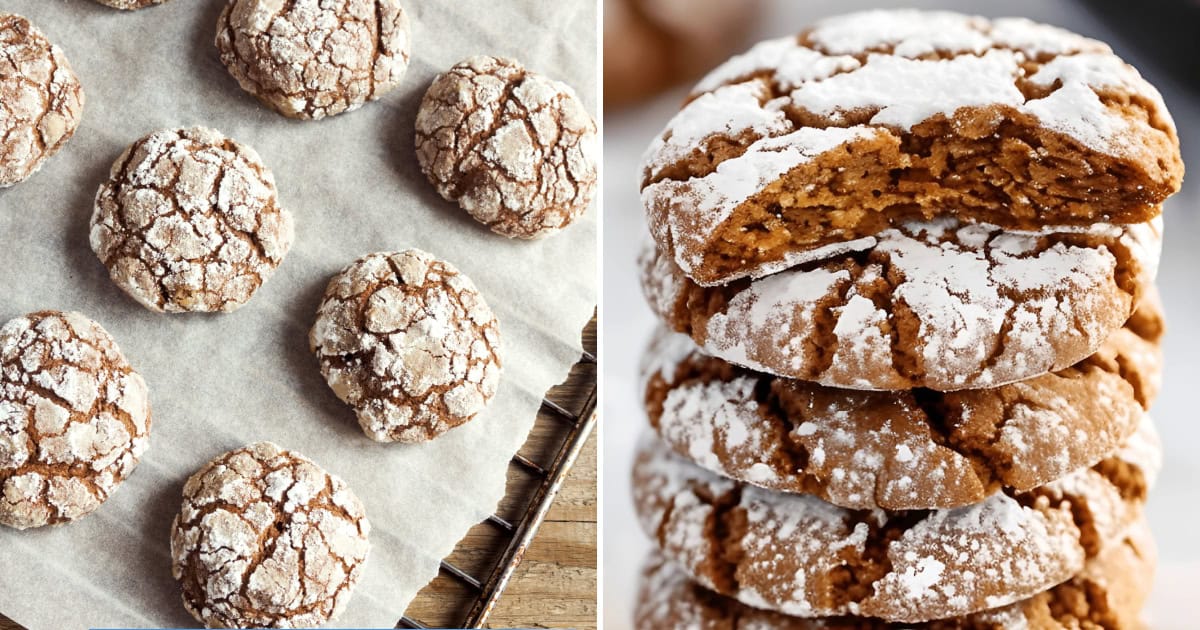 Gingerbread Crinkle Cookies | Kitchen Fun With My 3 Sons