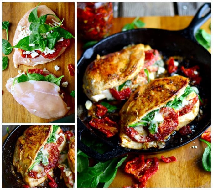 Sundried Tomato, Spinach and Cheese Stuffed Chicken - Over 30 of the BEST Keto Recipes
