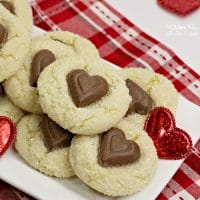 Valentine Crinkle Cookies