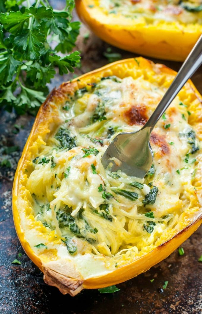 Cheesy Spaghetti Squash