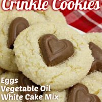 Valentine Crinkle Cookies
