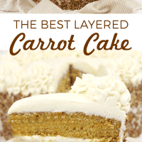 Carrot cake cheesecake with homemade cream cheese frosting.
