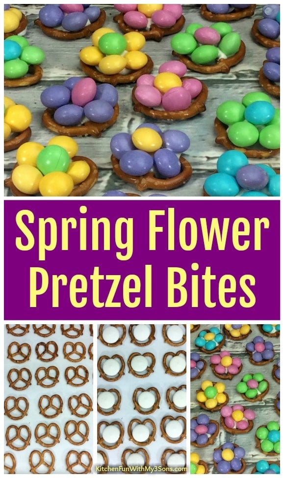 Spring Flower Pretzel Bites