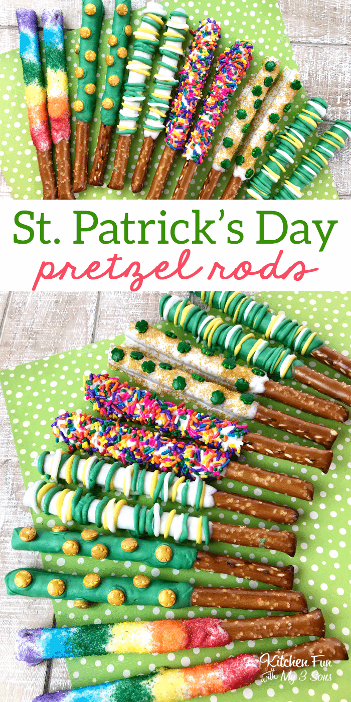 St. Patrick's Day Pretzel Rods