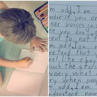 Boy with Autism Writes Poem for Homework, Perfectly Describes What It’s like to Live with Autism