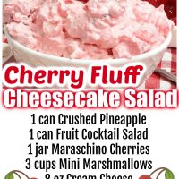 Cherry Fluff Cheesecake Salad