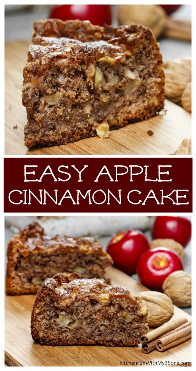 Cinnamon Apple Cake - Easy and Moist - Kitchen Fun With My ...