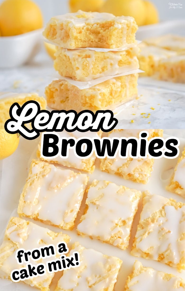 Lemon Brownies are my new favorite dessert. Topped with a delicious lemon glaze, they are just the right mix of fresh lemon and sweetness. 