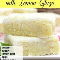Lemon Brownies with Lemon Glaze Pin