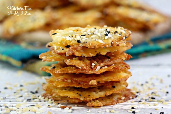 Keto Everything Bagel Cheese Crisps