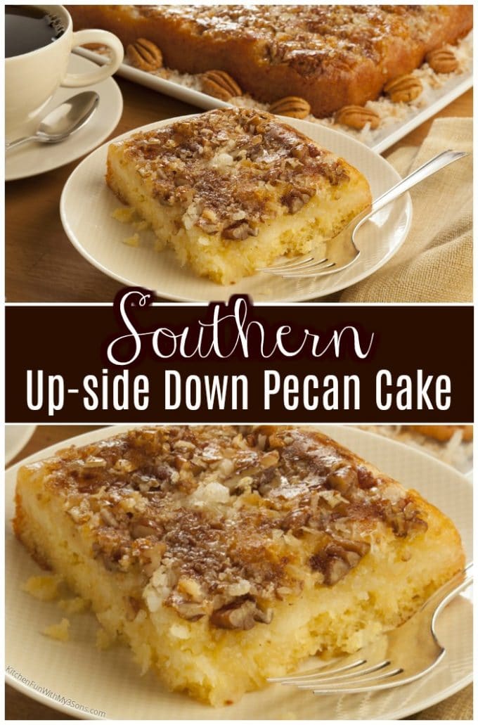 Southern Upside-Down Pecan Cake
