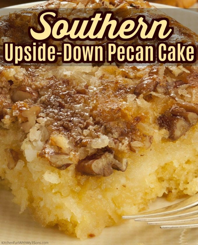 Southern Upside Down Pecan Cake