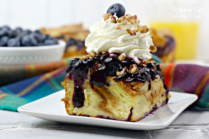 This recipe for Blueberry Bread Pudding is a seriously delicious treat for a special breakfast.