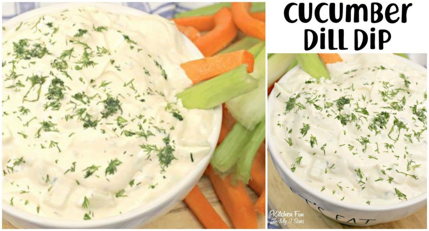 Cucumber Dill Dip Recipe Kitchen Fun With My 3 Sons