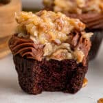 German Chocolate Cupcakes feature