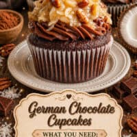 German Chocolate Cupcakes pin