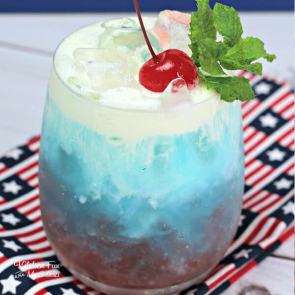 Red White and Blue Cocktail