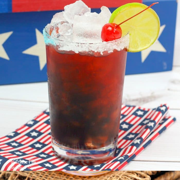 Talk about a fun drink for 4th of July, this American Margarita is it. 