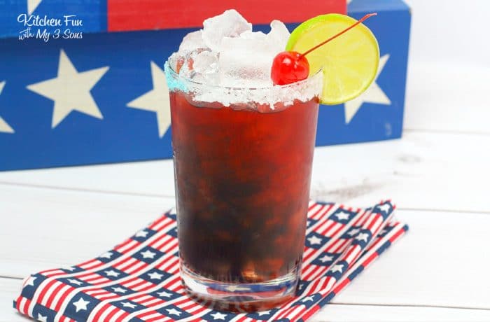 Talk about a fun drink for 4th of July, this American Margarita is it. 