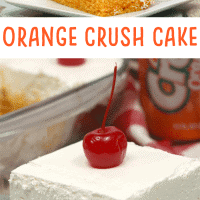 I'm sharing one of the easiest, sweetest, most unique cakes you can possibly make - Orange Crush Cake. (Yep, Orange Crush soda!)
