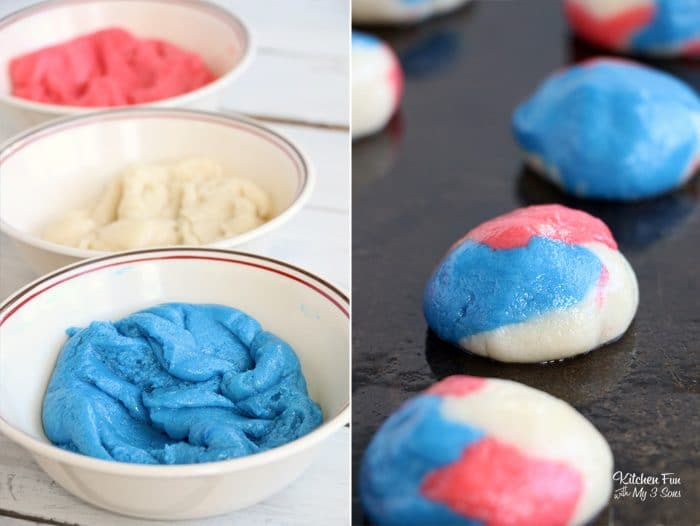 Patriotic Cake Batter Cookies are a swirl of red, white and blue that's perfect for the 4th of July. They're an easy cookie recipe that always taste yummy.