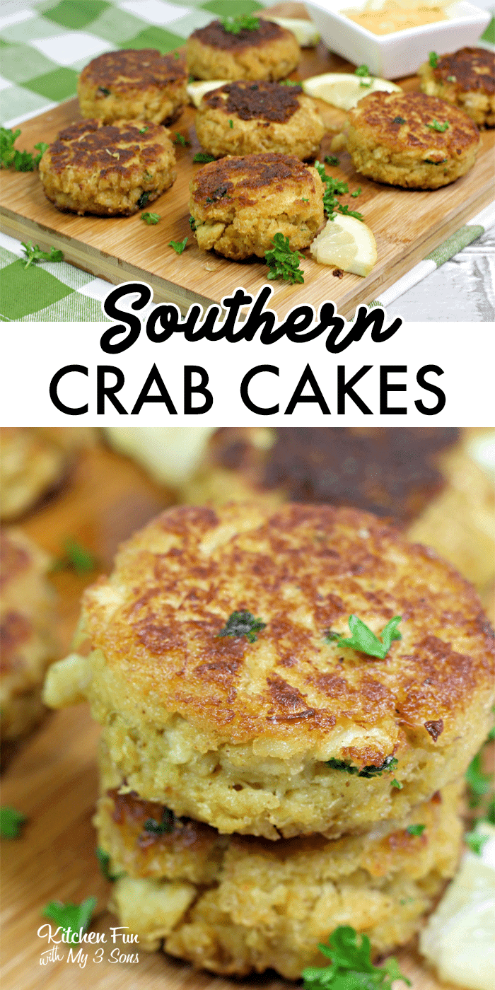 Easy Southern Crab Cakes l Kitchen Fun With My 3 Sons