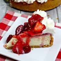 This is the best recipe ever for a homemade Strawberry Cheesecake!