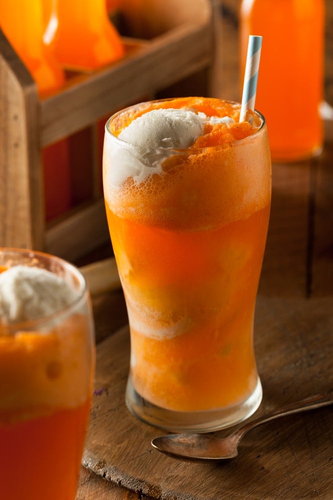 Boozy Creamsicle Float