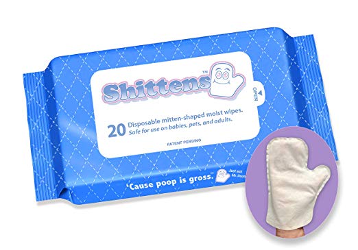 Shittens - Disposable Mitten Shaped Baby Wipes