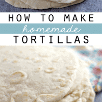 Homemade flour tortillas are so delicious! Once you eat freshly made flour tortillas made at home, you’ll never want to go back.