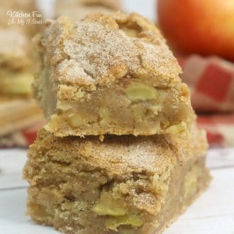 These Apple Blondies taste like a combination of a brownie and an apple pie. It's a combo I just adore!