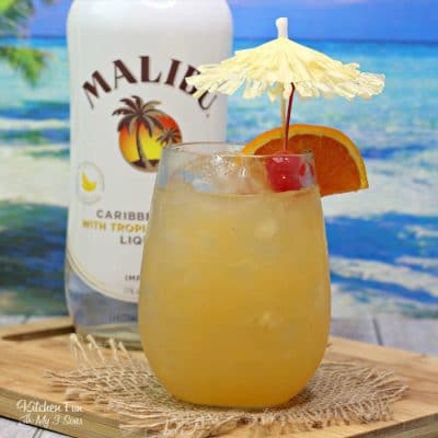 Whether or not you are a banana lover, you should try this Banana Rum Punch. It's as tropical and fun a drink as they come. Perfect for small get-togethers with friends.