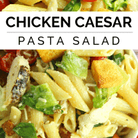 Chicken Caesar Pasta Salad pin