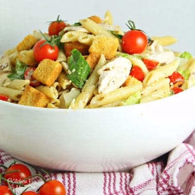 Chicken Caesar Pasta Salad Recipe