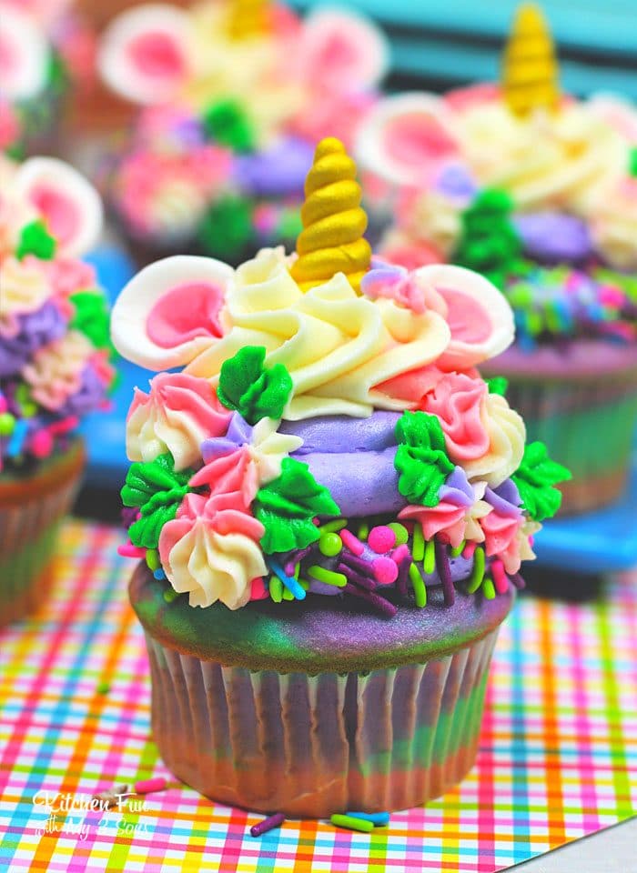 Colorful Unicorn Cupcakes