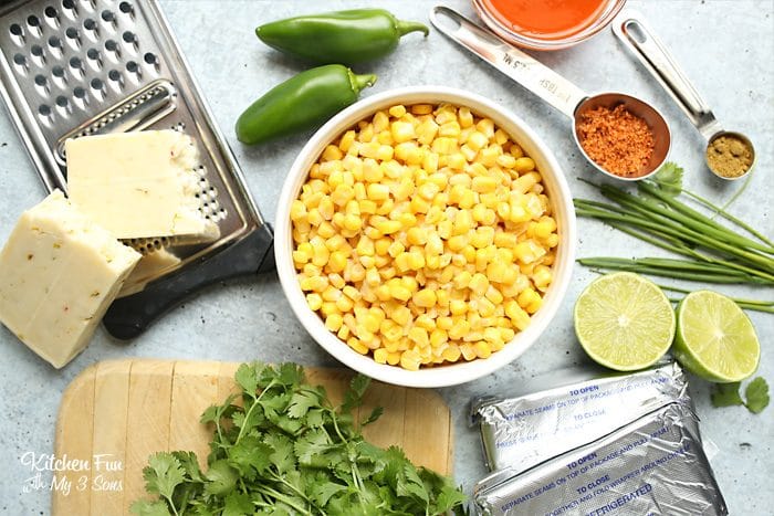 Skillet Mexican Corn Dip is a creamy and spicy dish perfect for get-togethers and football parties. Everyone that loves a little kick will enjoy this!