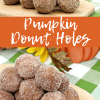 Pinterest title image for Pumpkin Donut Holes